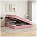 Letto con Contenitore con testiera Rosa 180 x 200 cm Velluto - Foto miniatura 2