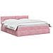 Letto con Contenitore con testiera Rosa 180 x 200 cm Velluto - Foto miniatura 3