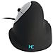 Mouse Verticale USB Sinistro 3400 dpi Nero e Argento - Foto miniatura 1