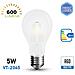 Lampadine Led E27 5w A60 Filamento Smd Bulbo Frost Luce Calda 3000k Vt-2045 7178 - Foto miniatura 1