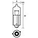 Cp. lamp. 12v. Bax 9s 6w Blu - Foto miniatura 4