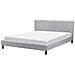 Letto Sfoderabile In Tessuto Grigio Chiaro 180 X 200 Cm Fitou - Foto miniatura 14