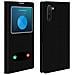 Custodia Samsung Galaxy Note 10 Sportellino 2x Finestre Cover Silicone - Nero - Foto miniatura 1