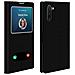 Custodia Samsung Galaxy Note 10 Sportellino 2x Finestre Cover Silicone - Nero - Foto miniatura 6