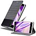 Custodia Compatibile Con Huawei P10 In Grigio Nero - Coperchio Protettiva Con Chiusura Magnetica, Funzione Stand E Tasca Per Le Carte - Foto miniatura 4