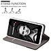 Custodia Compatibile Con Huawei P10 In Grigio Nero - Coperchio Protettiva Con Chiusura Magnetica, Funzione Stand E Tasca Per Le Carte - Foto miniatura 7