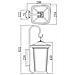 Slv Ip44 - Lampada Da Parete Per Esterni, 3x60w / e14 Bromley Hk / bromley2 / l - Foto miniatura 3