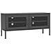 Mobile Tv Antracite 105x35x50 Cm In Acciaio - Foto miniatura 2