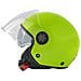Jet Moto Casco Scooter Certificato Ece2205 Parasole Visiera Lunga Verde Xl - Foto miniatura 7