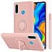 Custodia Compatibile Con Huawei P30 Lite In Liquid Rosa - Coperchio Protettivo In Silicone Tpu Flessibile Con Anello - Foto miniatura 1