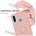Custodia Compatibile Con Huawei P30 Lite In Liquid Rosa - Coperchio Protettivo In Silicone Tpu Flessibile Con Anello - Foto miniatura 3
