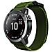 Cinturino Per Orologio 22 Mm Per Garmin Fenix 5/6/7 Forerunner Approach Nylon Green - Foto miniatura 14