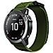 Cinturino Per Orologio 22 Mm Per Garmin Fenix 5/6/7 Forerunner Approach Nylon Green - Foto miniatura 7