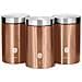 Berlinger Haus Rose Gold 3 Barattoli Da Cucina  Acciaio Inossidabile Ø11 X 17,8 Cm Design Moderno  Oro Rosa / Inox - Foto miniatura 1