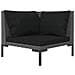 Set Divani Giardino 8 Pz Con Cuscini In Polyrattan Grigio Scuro - Foto miniatura 4