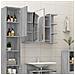 Mobile Da Bagno Grigio Sonoma 80x20,5x64cm In Legno Multistrato - Foto miniatura 3