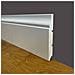 100ml Di Battiscopa Premium In Legno Massello Mod.barocco 120x16 Laccato Bianco - Foto miniatura 1