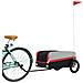 Rimorchio Da Bici Da Carico Nero E Rosso 30 Kg In Ferro - Foto miniatura 3