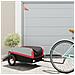 Rimorchio Da Bici Da Carico Nero E Rosso 30 Kg In Ferro - Foto miniatura 1