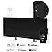 Infrarot Heizkörper Premium Eco Smart LED GH4S 700W BK retail Interno Nero Riscaldatore ambiente elettrico a infrarossi - Foto miniatura 1