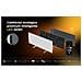 Infrarot Heizkörper Premium Eco Smart LED GH4S 700W BK retail Interno Nero Riscaldatore ambiente elettrico a infrarossi - Foto miniatura 3