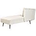 Chaise Longue Versione Sinistra Riom Tessuto Bianco - Foto miniatura 5