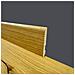 Battiscopa Bc In Legno Massello Impiallacciato Vero Legno Di Rovere 70x10 Verniciato Opaco Poro Aperto - Foto miniatura 1