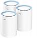 M1200 3-PACK sistema Wi-Fi Mesh Dual-band (2.4 GHz / 5 GHz) Wi-Fi 5 (802.11ac) Bianco 1 Interno - Foto miniatura 1