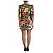 Mini Abito A Trapezio Con Stampa Floreale Tigre Multicolor - It40-s - Foto miniatura 3