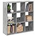 Libreria Divisorio Grigio Cemento 102x29x103,5 Cm In Truciolato - Foto miniatura 1