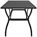 Tavolo Da Giardino Antracite 140x80x72 Cm In Acciaio - Foto miniatura 3