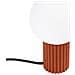 Lampada Da Tavolo Halo Rosso Ocra Sl. 1731 - Moderno Lampada Da Scrivania Ocra Rossa 19x12x12 Cm - Foto miniatura 1