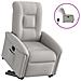 Poltrona Alzapersona Reclinabile Elettrica Grigi Nuvola Tessuto - Foto miniatura 1