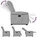 Poltrona Alzapersona Reclinabile Elettrica Grigi Nuvola Tessuto - Foto miniatura 8