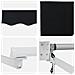 Tenda retrattile automatica  Nera 350x250 cm, Tessuto di ricambio per tenda  per telaio 3.5x2.5 m Nera - Foto miniatura 8
