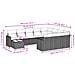 Set Divani da Giardino 11 pz con Cuscini Polyrattan Marrone - Foto miniatura 8
