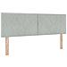 Letto Box Spring  con Materasso Grigio Chiaro 140x200 cm Velluto - Foto miniatura 7