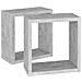 Mensole Parete A Cubo 2 Pz Grigio Cemento 30x15x30 Cm - Foto miniatura 5