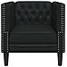 Poltrona Chesterfield Nero 71 x 74.5 x 70.5 cm Pelle sintetica - Foto miniatura 4