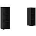 Set mobile TV 2 pcs Rovere nero 107 x 35 x 37 cm - Foto miniatura 1