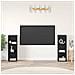 Set mobile TV 2 pcs Rovere nero 107 x 35 x 37 cm - Foto miniatura 2
