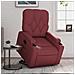Poltrona Alzapersona Reclinabile Rosso Vino in Similpelle - Foto miniatura 2