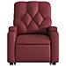 Poltrona Alzapersona Reclinabile Rosso Vino in Similpelle - Foto miniatura 9