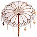 Parasol Balinese 260 Crema 95-100 cm Cotone e legno massello - Foto miniatura 8