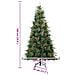 Albero di Natale Artificiale con Rami Pieghevoli Verde 180 cm - Foto miniatura 9