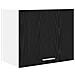 Armadio pensile Riga 2 pcs Rovere Nero e Bianco 50 x 31 x 40 cm - Foto miniatura 5