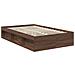 Struttura del letto Rovere Marrone 120 x 190 cm Pino massello - Foto miniatura 5