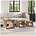 Tavolino da salotto 3 pcs Rovere artigianale Legno multistrato - Foto miniatura 2