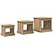 Tavolino da salotto 3 pcs Rovere artigianale Legno multistrato - Foto miniatura 7