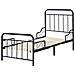 Letto Per Bambini Allungabile Metallo Anais 90 X 200 Cm Nero - Foto miniatura 5